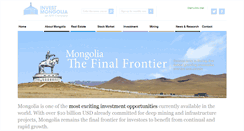 Desktop Screenshot of invest-mongolia.com